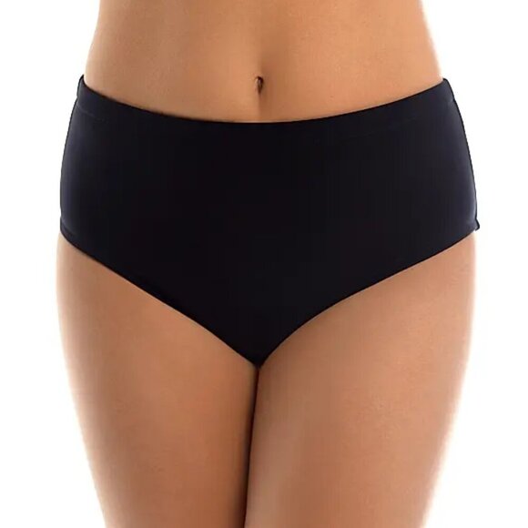 Magicsuit by Miraclesuit Solid Basic Pant Swimsuit Bottom, Black - Picture 1 of 3